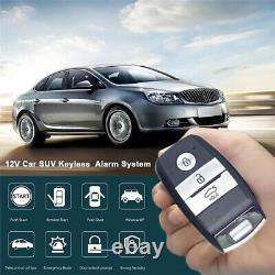 Car keyless Entry System Engine Start Alarm System Push Button Remote Starter