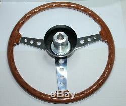 Classic Alfa Romeo Gta Wood Steering Wheel Hellebore With Hub Boss Brand New