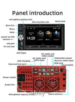 DVD Player Double Din For Apple Carplay Android Auto 6.2in MP5 Player AUX FM AM