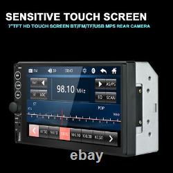 Double 2 DIN 7in Car Stereo Bluetooth MP5 Player FM Radio HD Touch Screen+Camera