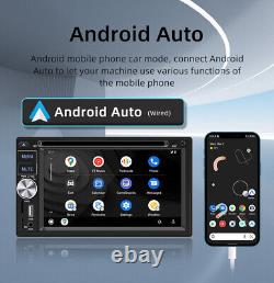 Double 2 Din 6.2in For CarPlay Android Auto Car Stereo Radio Bluetooth WithCamera