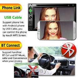 Double DIN 6.2in Car Stereo Radio CD DVD Player FM/USB/SD MP5 Multimedia Player
