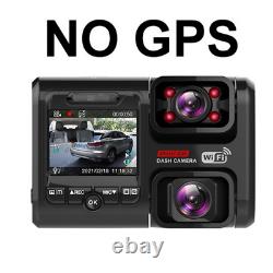 Dual Dash Cam Front and Inside View Car Recorder Camera Night Vision WiFi