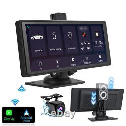 Dual Len Car Recorder Camera Carplay Android Auto Car Radio Stereo BT GPS Player