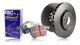 Ebc Front & Rear Brake Discs & Ultimax Pad For Alfa Romeo Spider 2.0 (2003 06)
