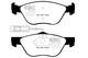 Ebc Greenstuff Front Brake Pads For Fiat Coupe 2.0 16v (139 Bhp) (95 96)