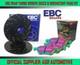 Ebc Rear Gd Discs Greenstuff Pads 245mm For Audi A6 Quattro 2 140 Bhp 1994-98