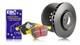 Ebc Rear Brake Discs & Yellowstuff Pads For Alfa Romeo Gt Junior 1.6 (72 76)