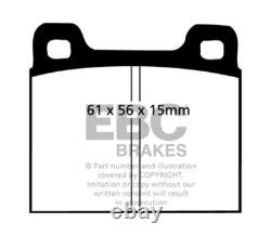 EBC Yellowstuff Front Brake Pads for Ranger (S. Africa) 153 2.5 (68 70)