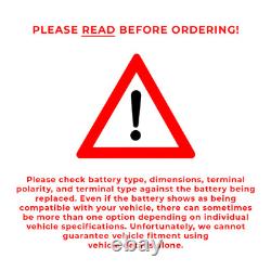 EFB Car Battery YBX7019 Yuasa 019 EFB 850A 100Ah 4Yr WTY 353x175x190 Start Stop