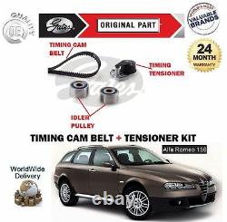 FOR ALFA ROMEO 156 GTA 3.2i 24V V6 2001-2005 GATES CAM TIMING BELT TENSIONER KIT