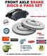Front Axle Brake Discs And Pads For Alfa Romeo 147 3.2 Gta (937. Axl1) 2003-2010
