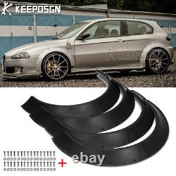 For Alfa Romeo 147 156 159 166 Matte Fender Flares Flexible 4 Extra Wide Body