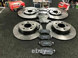 For Alfa Romeo 156 3.2 Gta 02-03 Front Rear Drilled Grooved Brake Discs & Pads