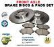Front Axle Brake Discs And Brake Pads Set For Alfa Romeo 147 3.2 Gta 2003-2010