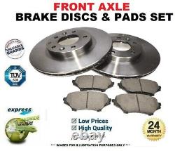 Front Axle BRAKE DISCS and PADS for ALFA ROMEO 156 Sportwagon 3.2 GTA 2002-2006