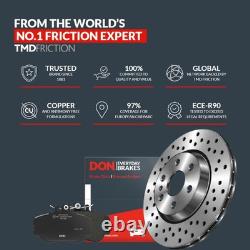 Front Brake Vented Discs & Pads Fits Fiat 500X 1.3 1.4 1.6 2014 on DON