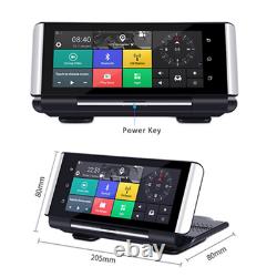 Full HD 1080P 7In Car Dashboard GPS NAV Dual Lens DVR Rearview Driving Recorder