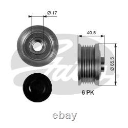 Gates Alternator Pulley for Vauxhall Signum CDTi 150 1.9 Apr 2004 to Apr 2008