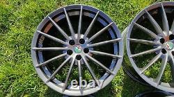 Genuine Alfa Romeo GT Jetfins 18 Alloy Wheels 156 147 GTA GTV TOORA GUNMETAL