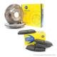 Genuine Comline 5 Stud Front Vented Brake Disc & Pad Kit Adc1828v & Cbp12102