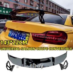 Glossy Black 14322cm Universal Gt Style Rear Boot Racing Lip Trunk Spoiler Wing