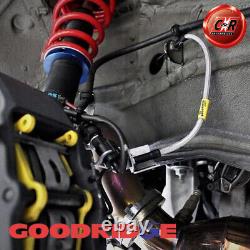Goodridge Steel E. Blue Brake Hoses For Alfa Romeo 90 2.4 TD 84-87 SAR0850-3C-EB