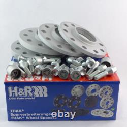 H&R Wheel Spacers Front+Rear ABE for Alfa Giulia Stelvio 22/30mm Silver