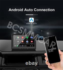 HD Portable Touch Screen 7in Monitor Car Radio Wireless Carplay Android Auto