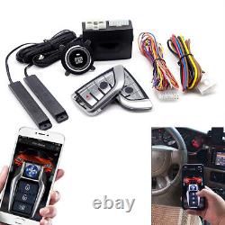 Keyless Entry Car Ignition Switch Engine Starter Push Button Alarm System On-off