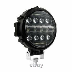 LED Work Light Bar Flood Spot Lights 7in Driving Round Lamp For Offroad Car SUV