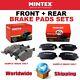 Mintex Front + Rear Axle Brake Pads Set For Alfa Romeo 156 3.2 Gta 2002-2005