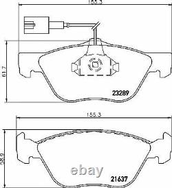 MINTEX Front Axle BRAKE DISCS + PADS SET for ALFA ROMEO GT 3.2 GTA 2003-2010