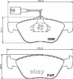 MINTEX Front BRAKE DISCS + PADS SET for ALFA ROMEO 156 1.8 16V T. SPARK 2000-2005