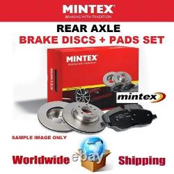 MINTEX Rear BRAKE DISCS + BRAKE PADS SET for ALFA ROMEO 156 3.2 GTA 2002-2005