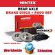 Mintex Rear Brake Discs + Brake Pads Set For Alfa Romeo 156 3.2 Gta 2002-2005