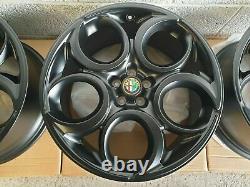 New Genuine Alfa Romeo Set Of 4x 19 Teledial 4c Alloy Wheels, 156,147, Gta, Gtv