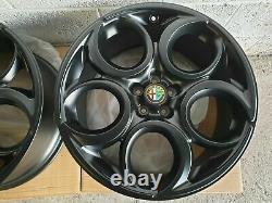 New Genuine Alfa Romeo Set Of 4x 19 Teledial 4c Alloy Wheels, 156,147, Gta, Gtv