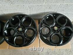 New Genuine Alfa Romeo Set Of 4x 19 Teledial 4c Alloy Wheels, 156,147, Gta, Gtv