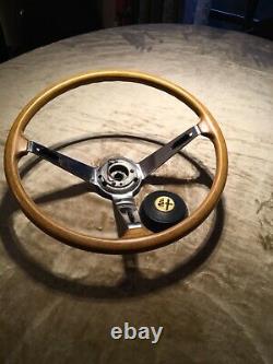 Original Hellebore Lenkrad Alfa Romeo 105/115 Spider Gt Holzlenkrad 390mm + Nabe