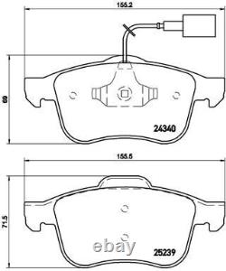 P 23 132x Brake Pads Set Braking Pad Front Brembo New Oe Replacement