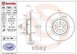 Pair Of Brake Discs Brembo Post For Alfa Romeo Gt (937) 3.2 Gta