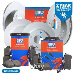 QH Front Discs Pair & Front Pads + Rear Discs Pair & Rear Pads Fits Alfa Romeo