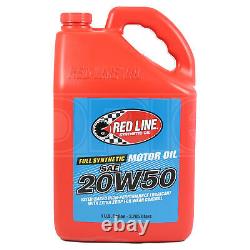 RED LINE High Performance Synthetic Motor Oil 20W-50 20W50 1 US Gallon 3.78L