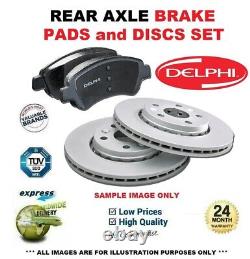 Rear Axle BRAKE DISCS + PADS SET for ALFA ROMEO 156 Sportwagon 3.2 GTA 2002-2006