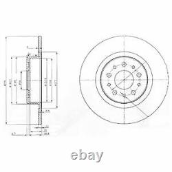 Rear Axle BRAKE DISCS + PADS SET for ALFA ROMEO 156 Sportwagon 3.2 GTA 2002-2006