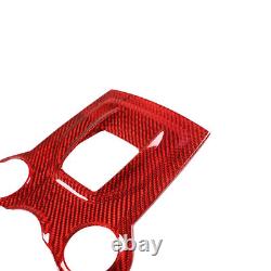 Red For Alfa Romeo Giulia Stelvio 2017-2019 Carbon Fiber Gear Shift Panel Trim