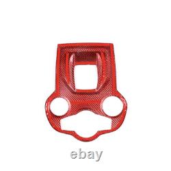 Red For Alfa Romeo Giulia Stelvio 2017-2019 Carbon Fiber Gear Shift Panel Trim
