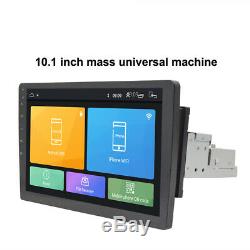 Rotatable 1 DIN Android 8.1 10.1'' Car Stereo Radio GPS WiFi 3G 4G BT MP5 Player