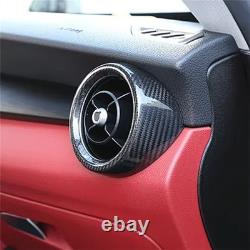 Side Air Vent Outlet Cover Trim For Alfa Romeo Stelvio 2017-2023 Carbon Fiber